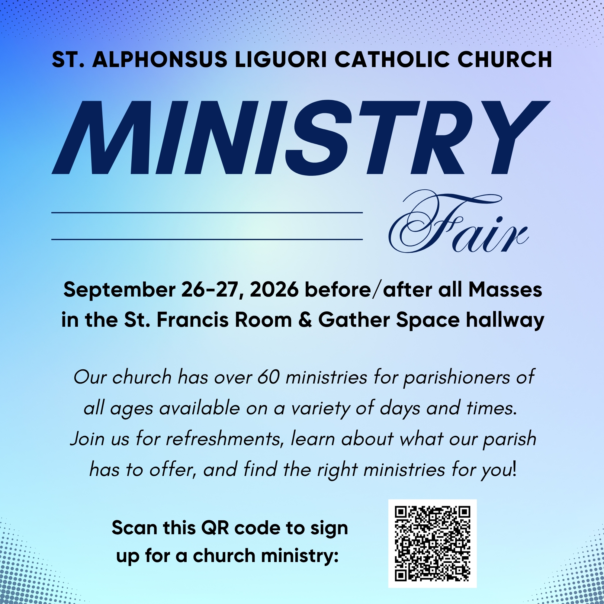 Join a Ministry Today!